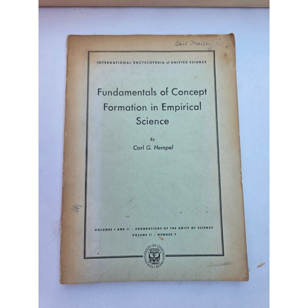 Fundamentals of Concept Formation in Empirical Science